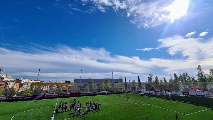 Camp de futbol del Martinenc a Barcelona