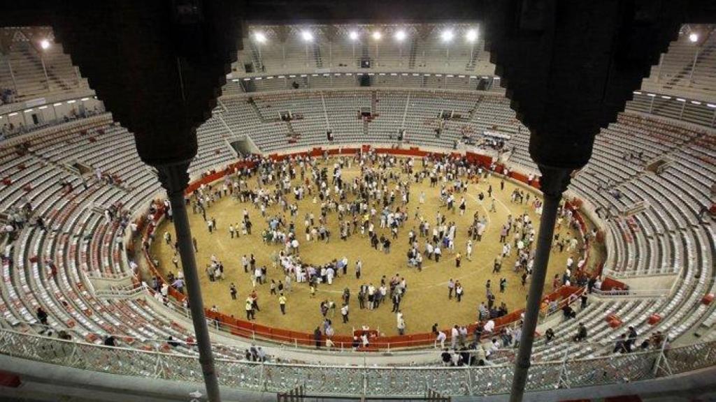 Imagen de la plaza de toros Monumental en Barcelona