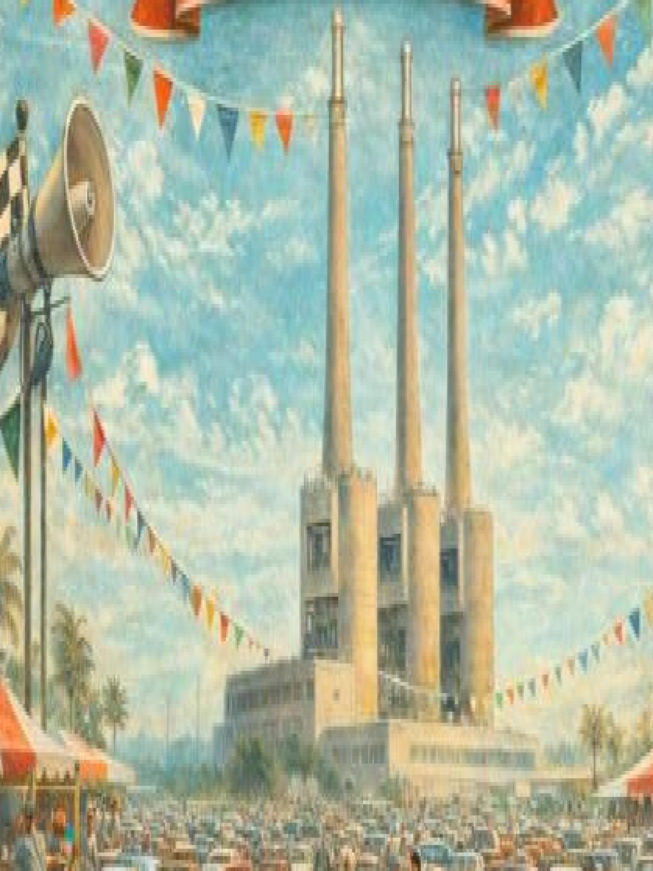 Cartel de la gran quedada de coches clásicos de Sant Adrià