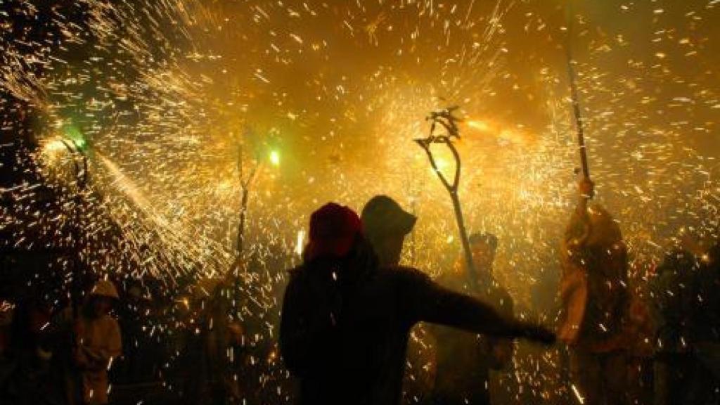Un correfoc en Terrassa