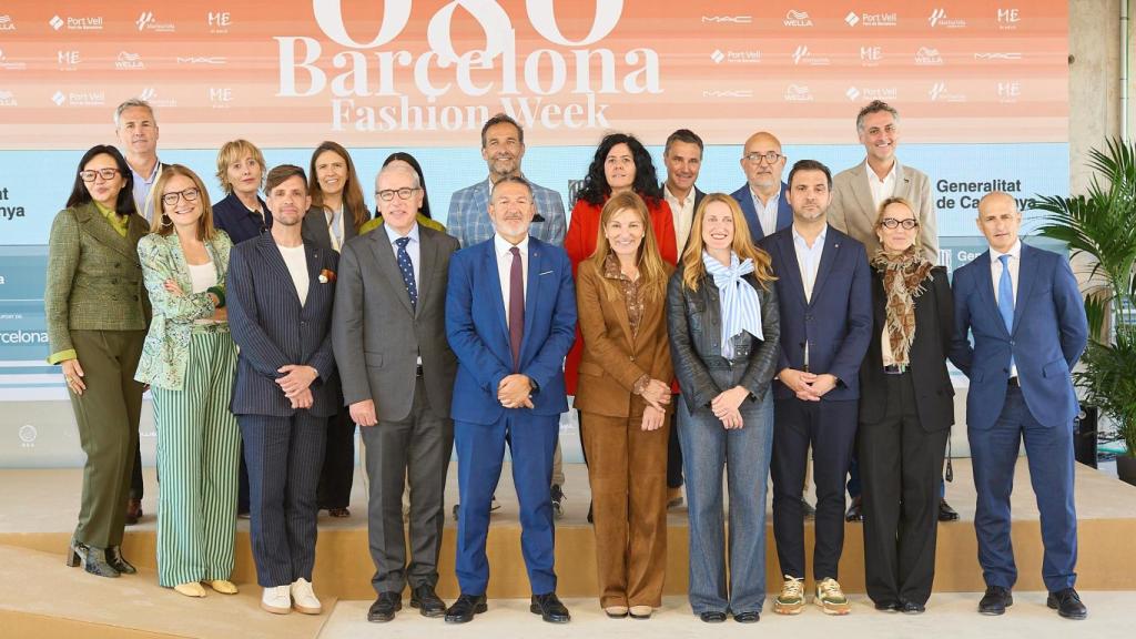 Representantes de las Administraciones y las organizaciones empresariales que están detrás del 080 Barcelona Fashion