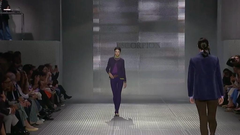 Momento del desfile de Escorpion de ayer en la pasarela 080 Barcelona Fashion