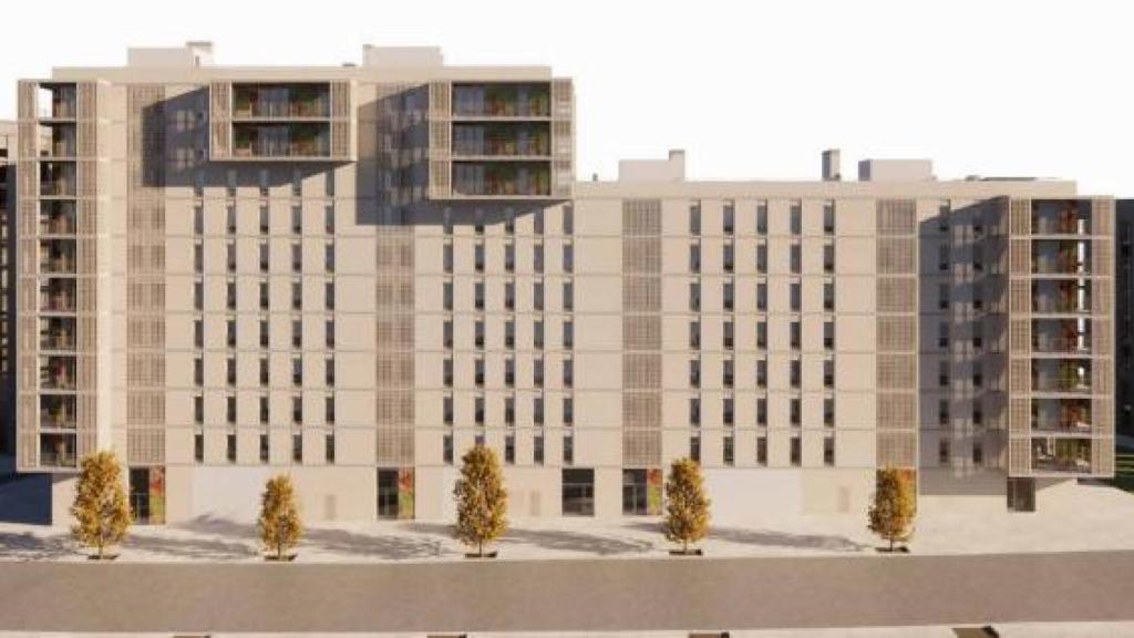 Render del futuro edificio de viviendas en Viladecans