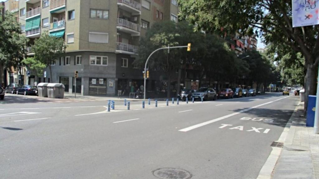 Tráfico en la travesía de Les Corts