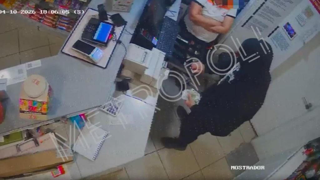 Imatge d''El Chincheta' en el seu darrer atracament a una benzinera de Badalona
