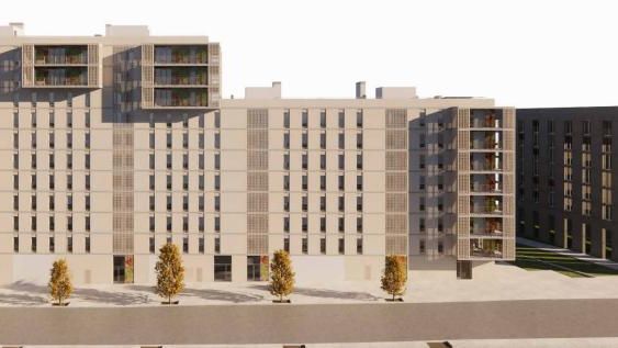 Render del futuro edificio de viviendas en Viladecans