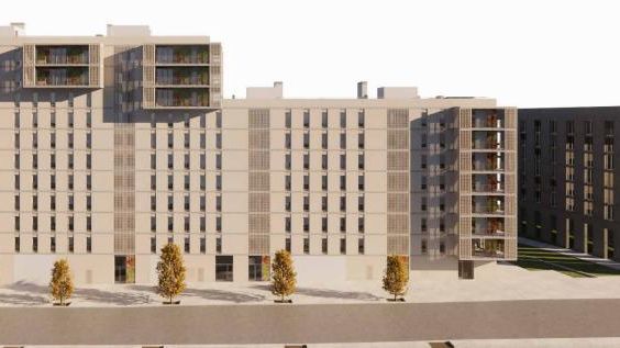 Render del futuro edificio de viviendas en Viladecans