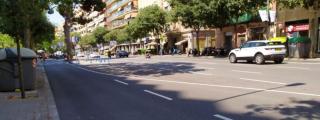 Tráfico en la travesía de Les Corts