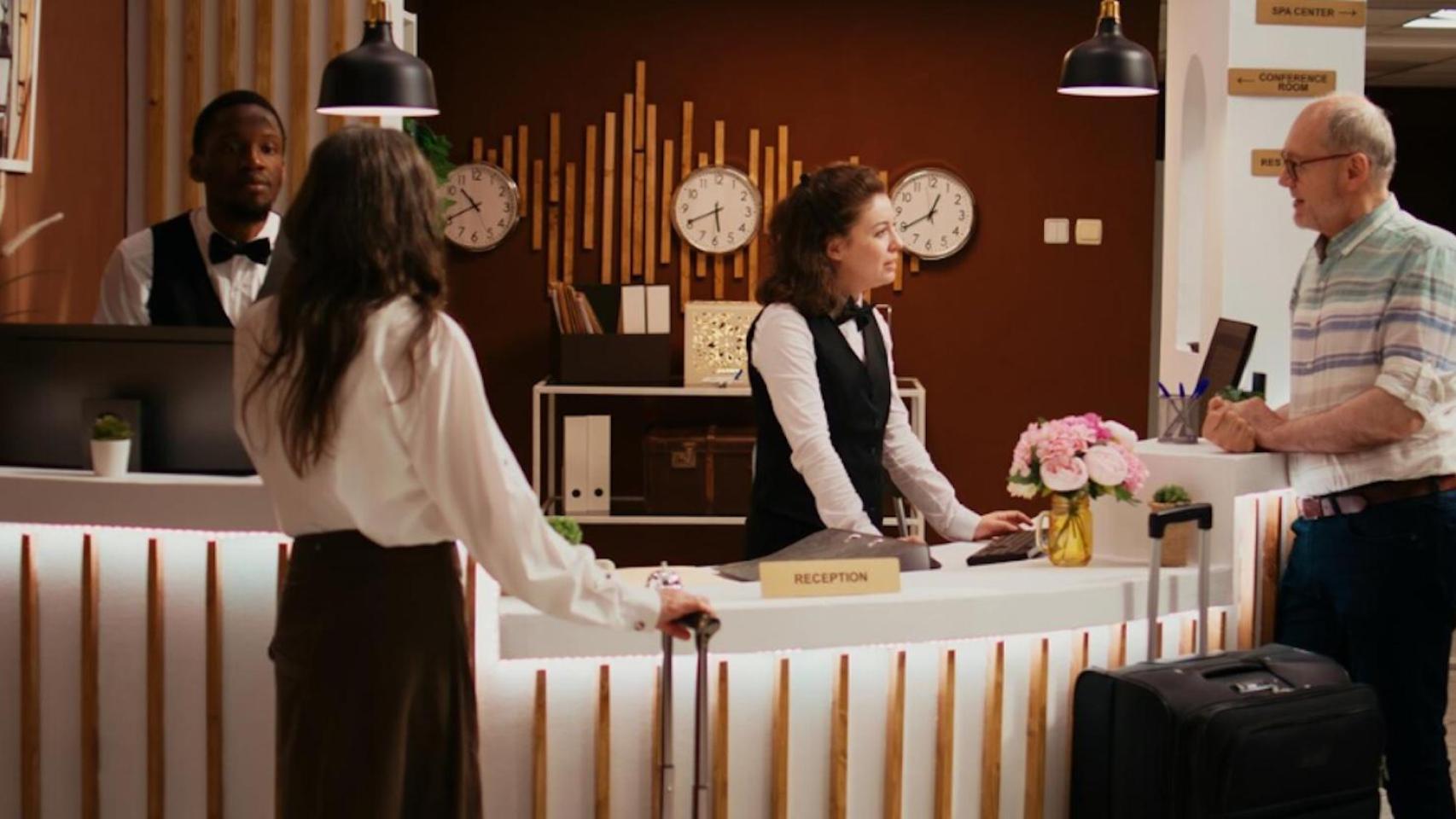 Recepción de un hotel