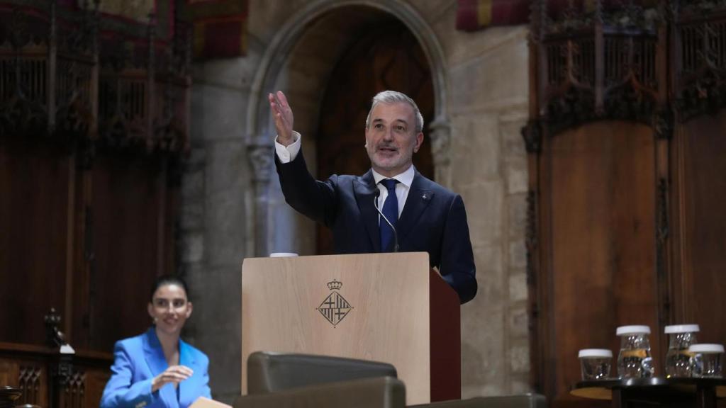 Collboni durante su intervención en el acto de inauguración del Any Cerdà