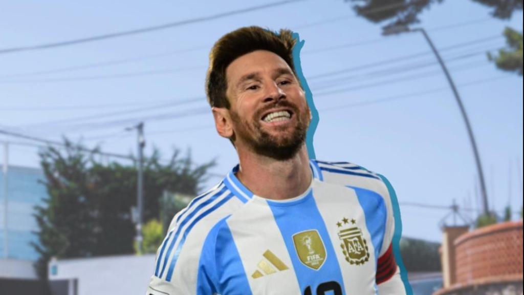 Leo Messi sobre su casa en el barrio Bellamar de Castelldefels