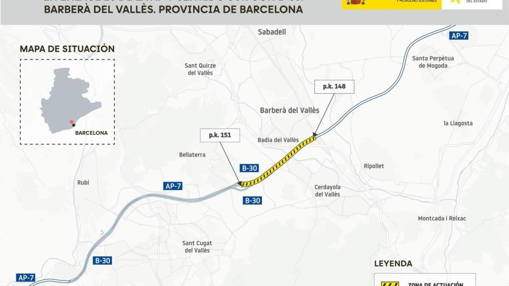 Imagen del proyecto de obras en Barberà del Vallès (Barcelona)