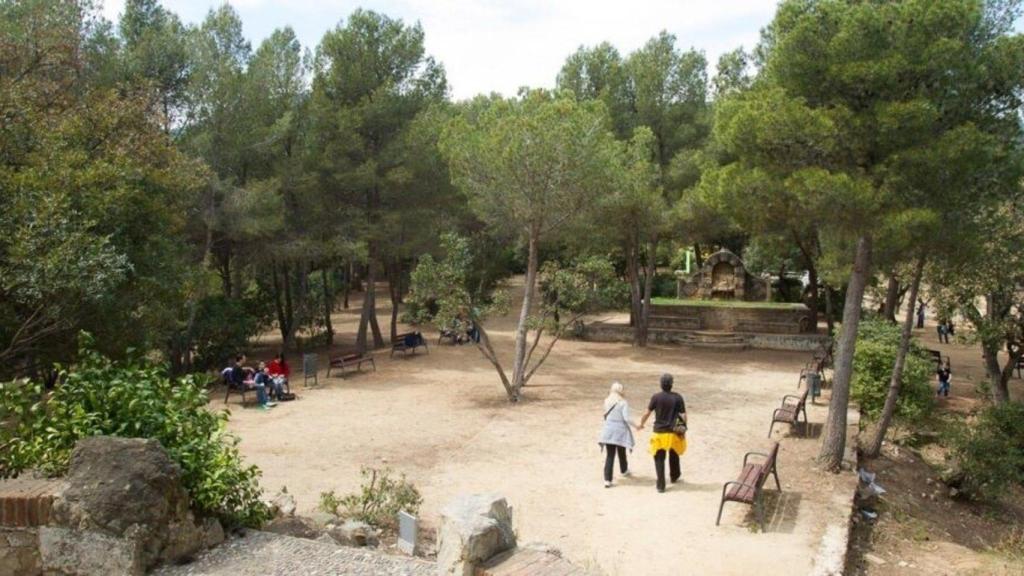 Aspecto actual del parque del Castell de l'Oreneta de Barcelona
