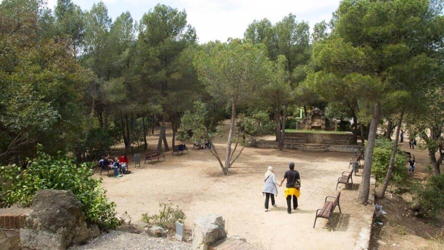 Aspecto actual del parque del Castell de l'Oreneta de Barcelona