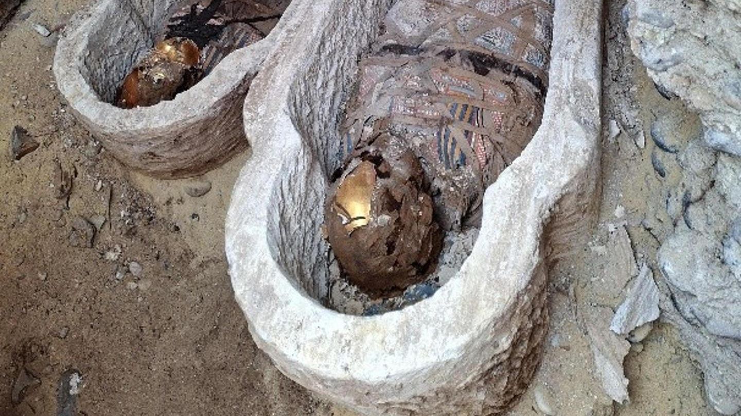 Momias romanas halladas en el sur de El Cairo por arqueólogos barceloneses