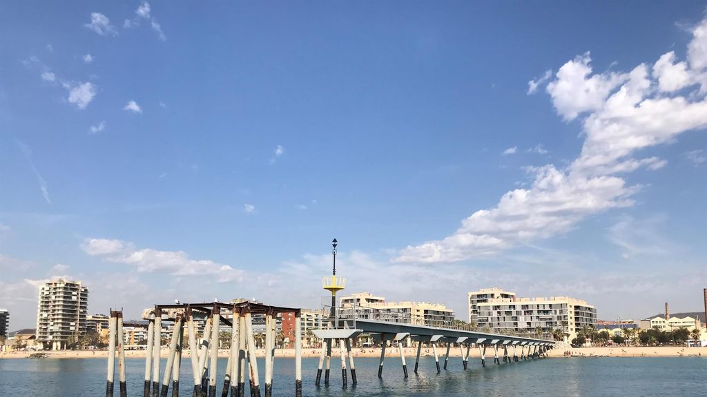 El Pont del Petroli de Badalona, en una iamgen de archivo