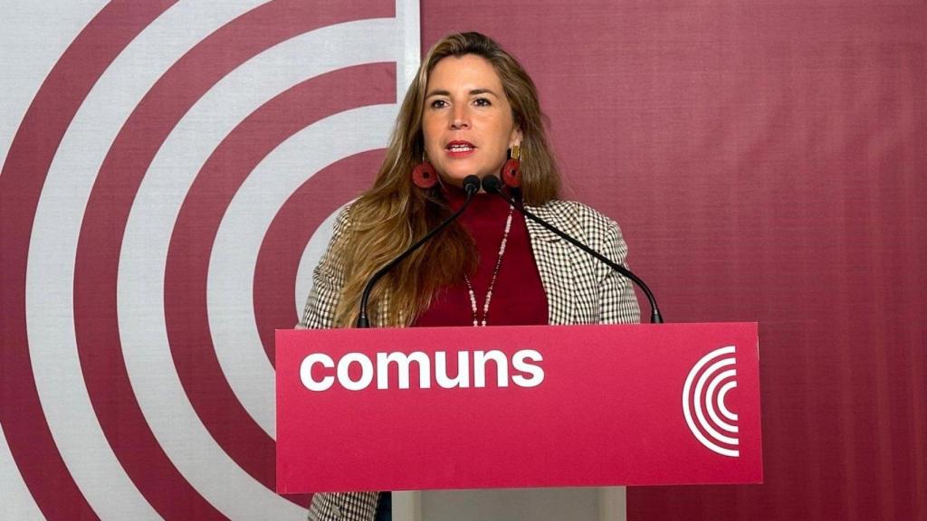 La coordinadora de los Comuns y diputada en el Congreso, Candela López