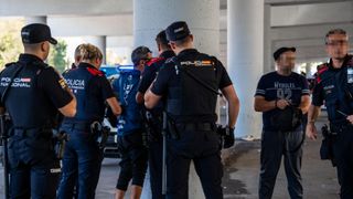 Agentes de la Policía Nacional en un operativo