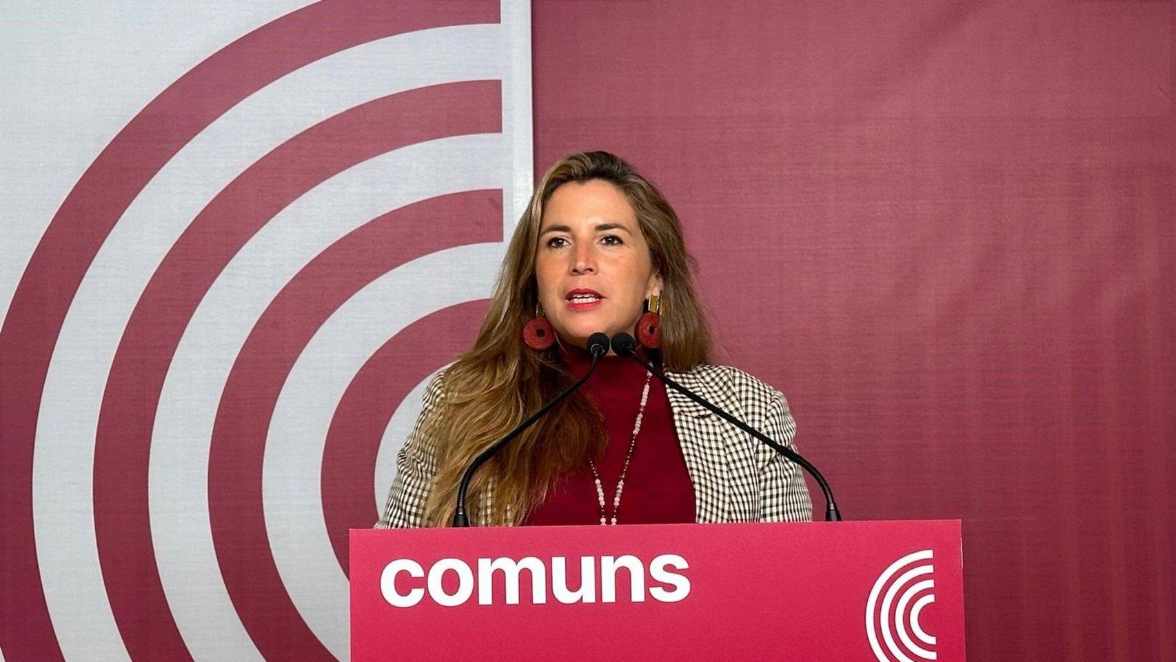La coordinadora de los Comuns y diputada en el Congreso, Candela López