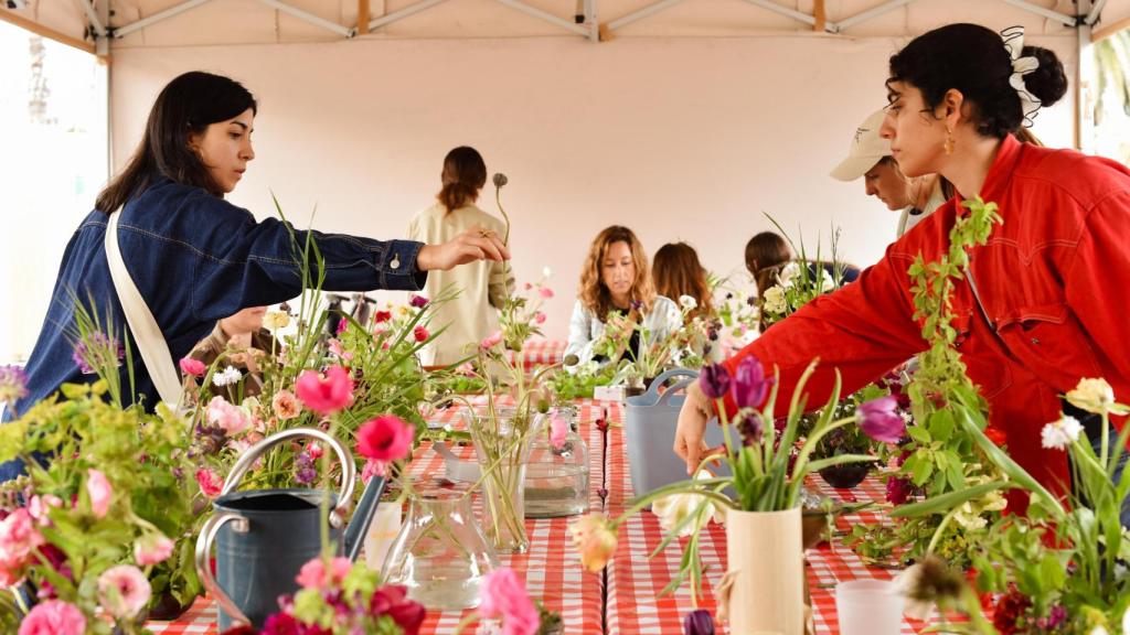 Taller floral del festival ‘All Those Food Market’ en una edición anterior en Barcelona