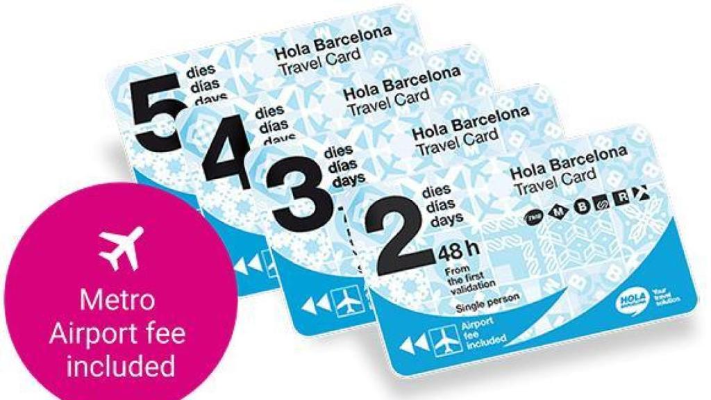 Las tarjetas 'HolaBarcelona' de TMB