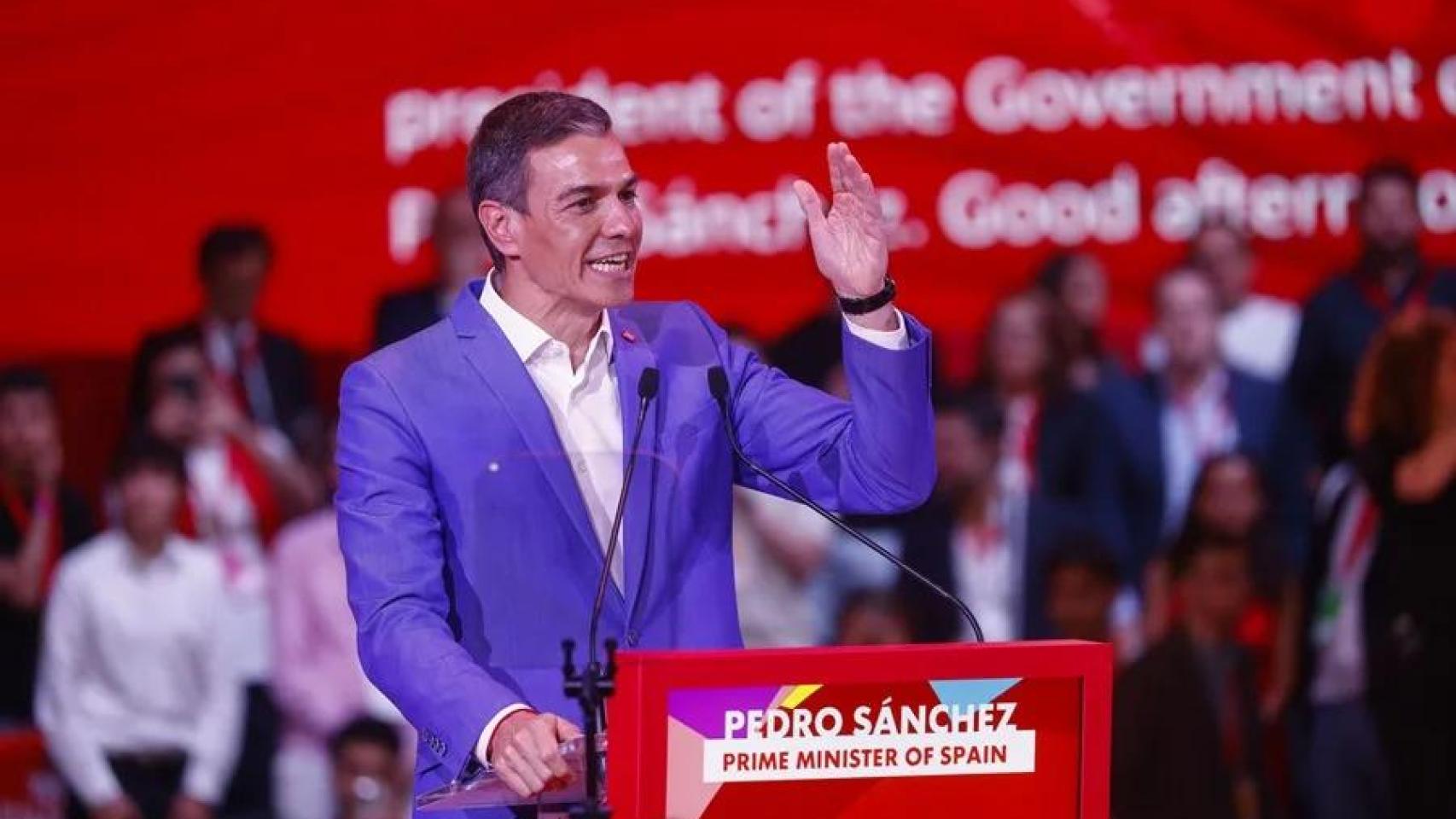 El presidente del Gobierno, Pedro Sánchez, interviene en la Global Progressive Mobilisation