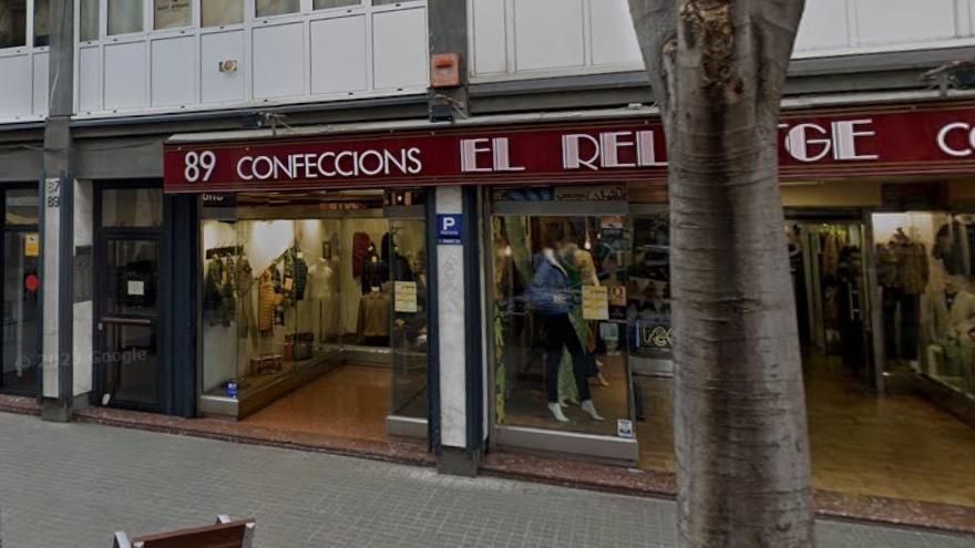 Botiga de Confeccions El Rellotge en una imatge d'arxiu