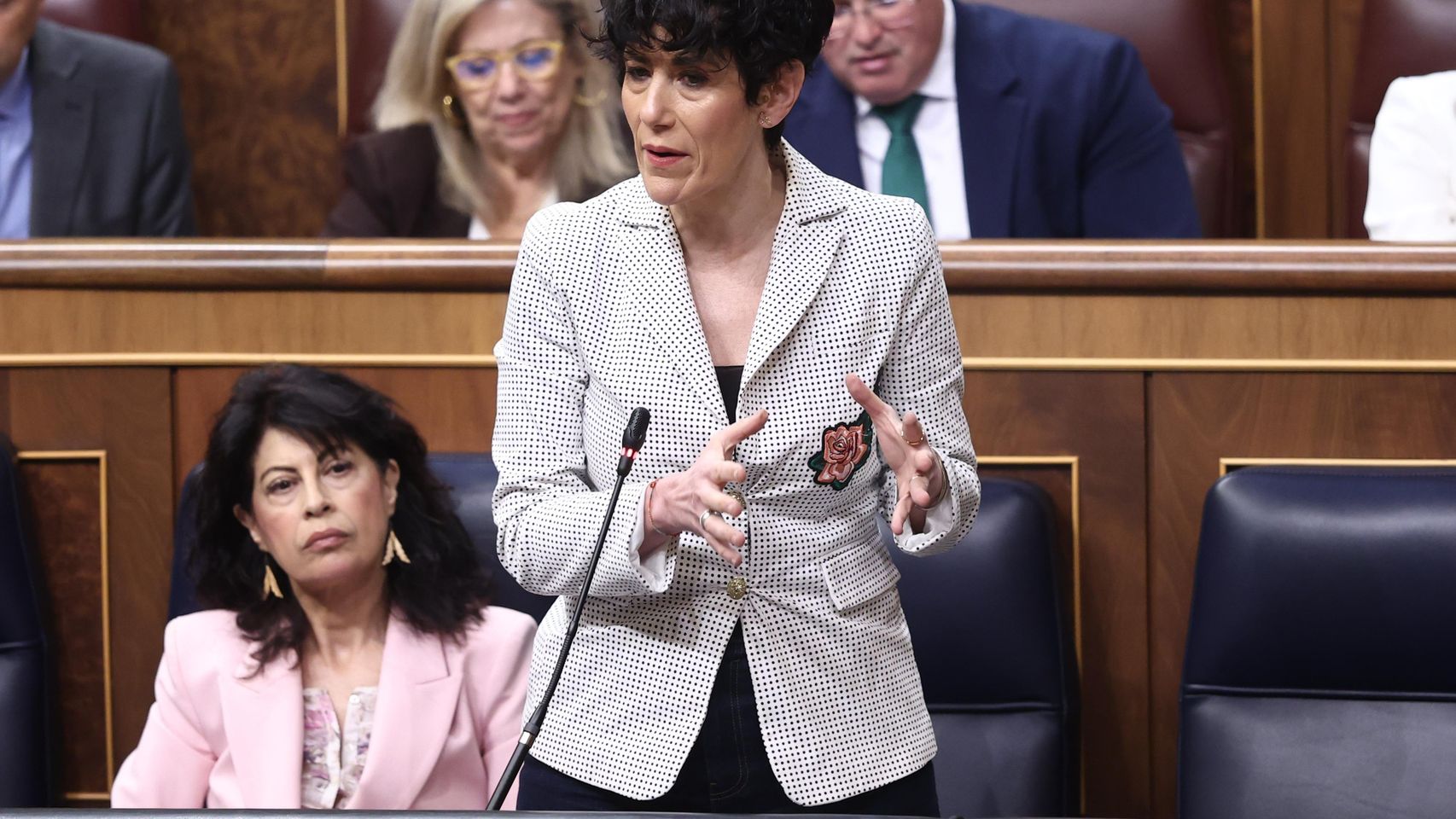 La ministra de Incusión, Elma Saiz, durante un pleno en el Congreso- Eduardo Parra