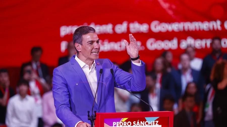 El presidente del Gobierno, Pedro Sánchez, interviene en la Global Progressive Mobilisation