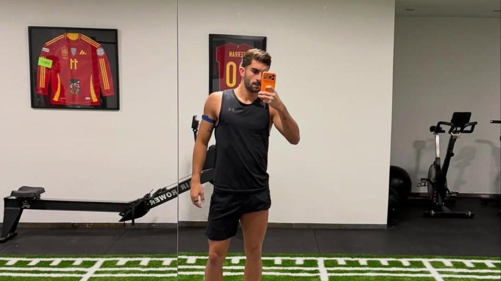El gimnasio de Ferran Torres en su casa