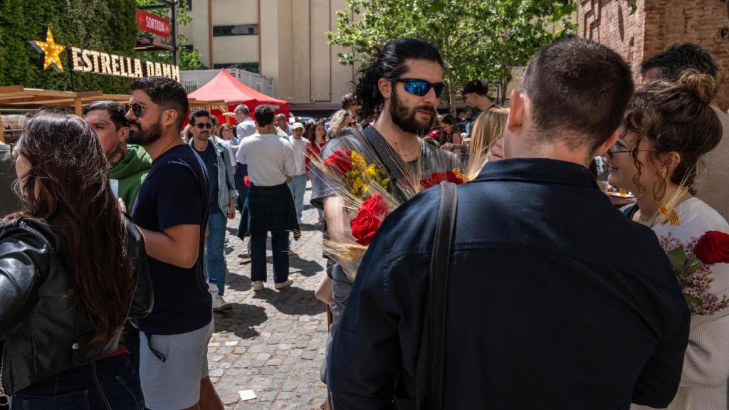 Antigua fabrica de Estella Damm durante Sant Jordi