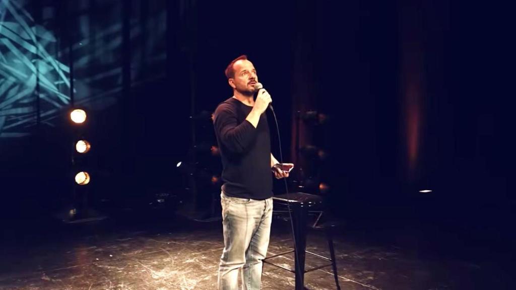 Ángel Martín durante un ensayo