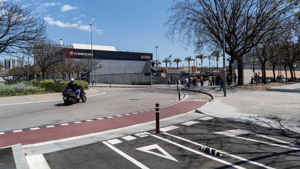Accesos al estadio Johan Cruyff en Sant Joan Despí