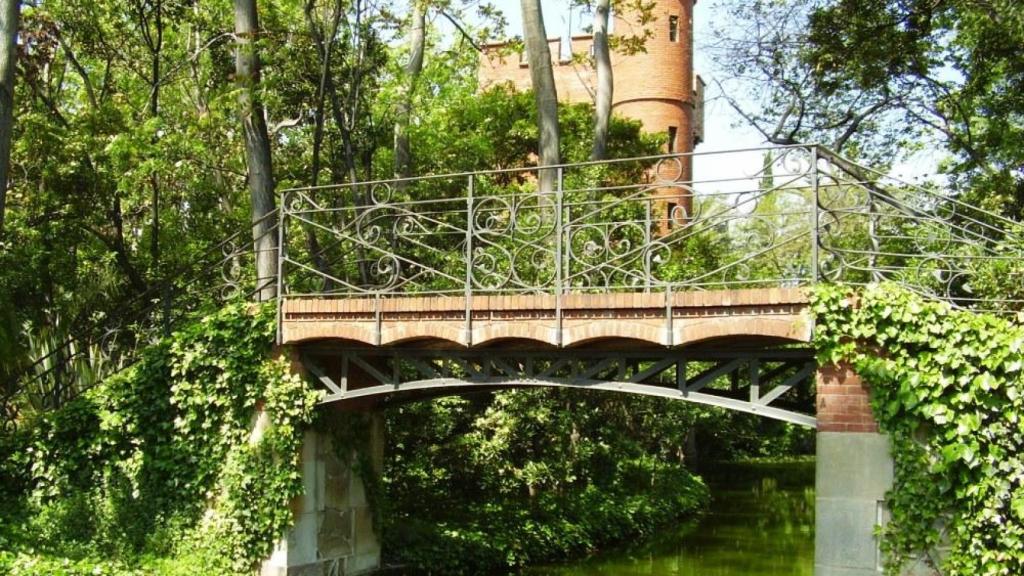 Parte del parque de Ca l'Arnús y Can Solei en Badalona