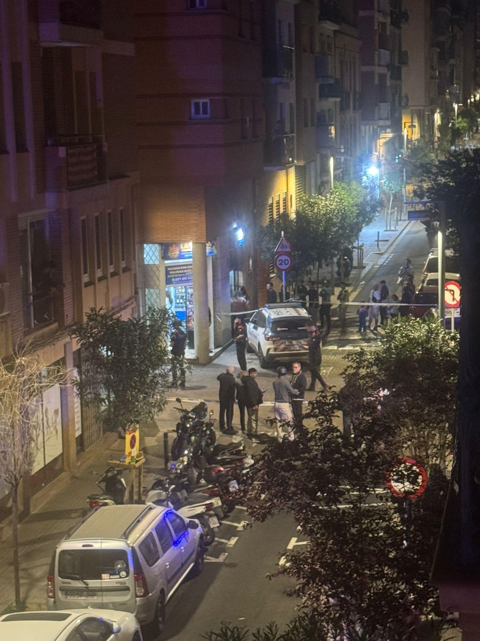 Imagen del momento del suceso en Sants