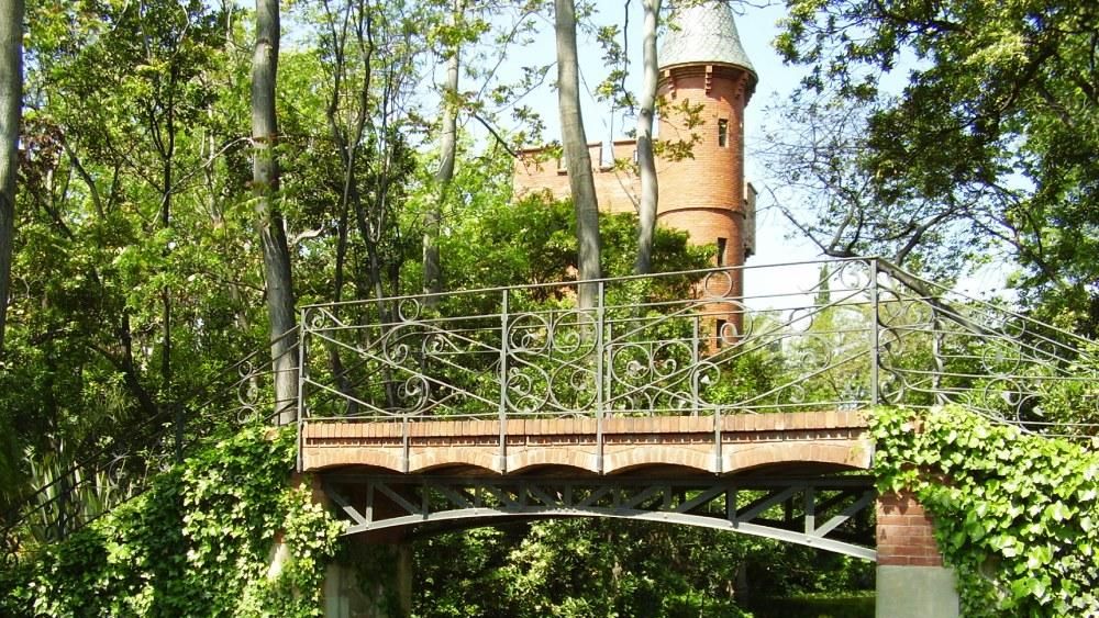 Parte del parque de Ca l'Arnús y Can Solei en Badalona