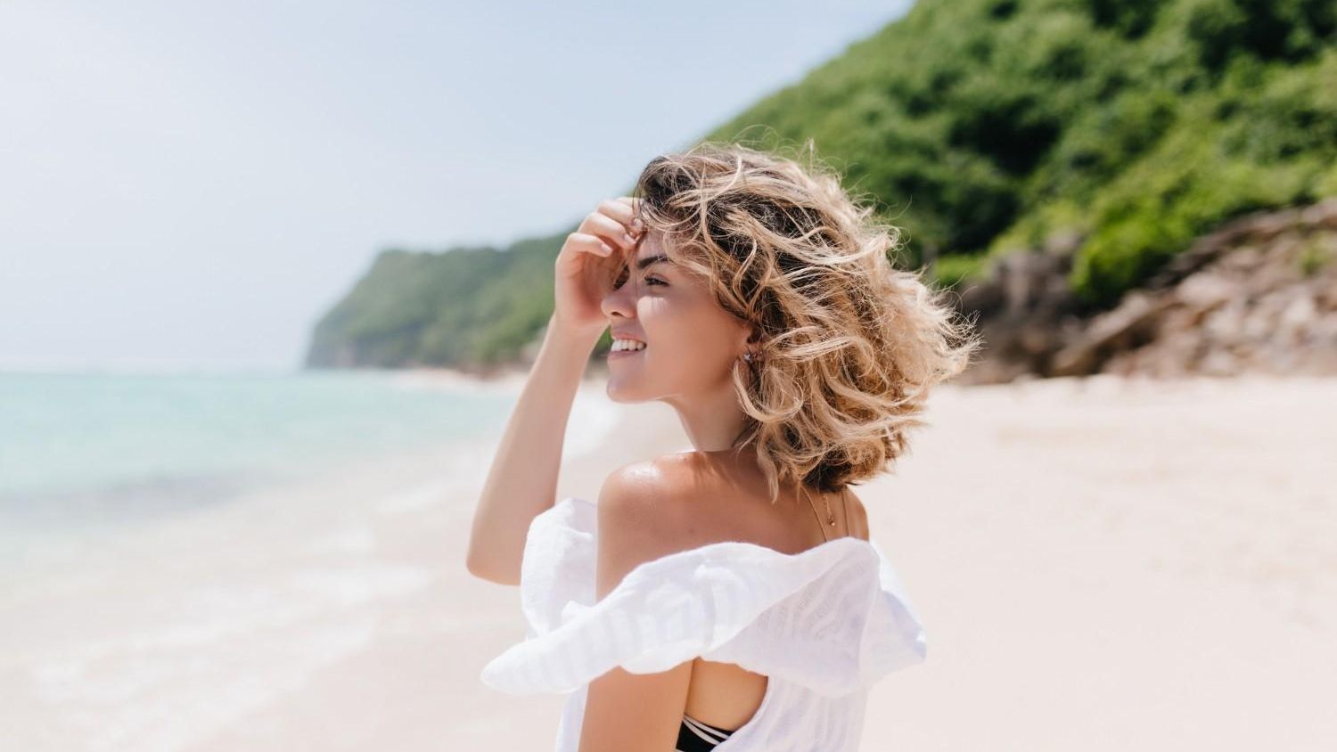 Mujer en la playa