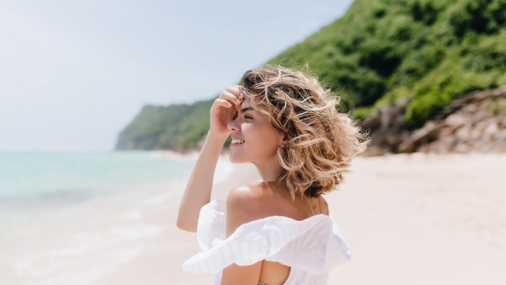Mujer en la playa