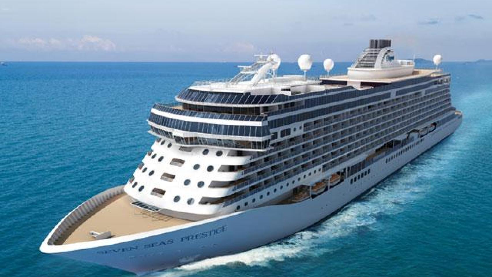 Render del crucero de Seven Seas Prestige