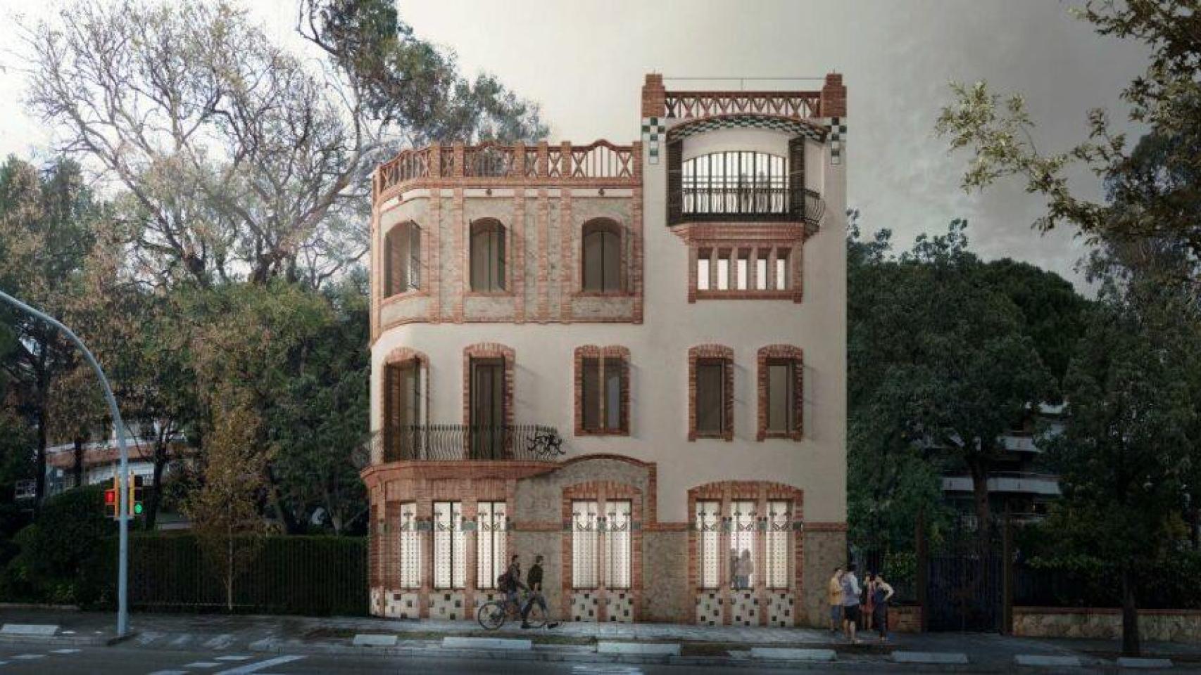 Render de la futura Casa Hurtado de Pedralbes
