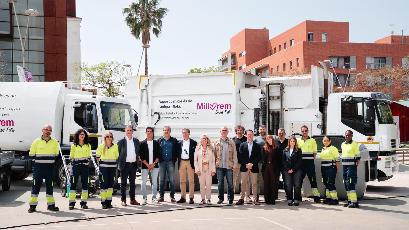 Presentación de la nueva flota de limpieza en Sant Feliu