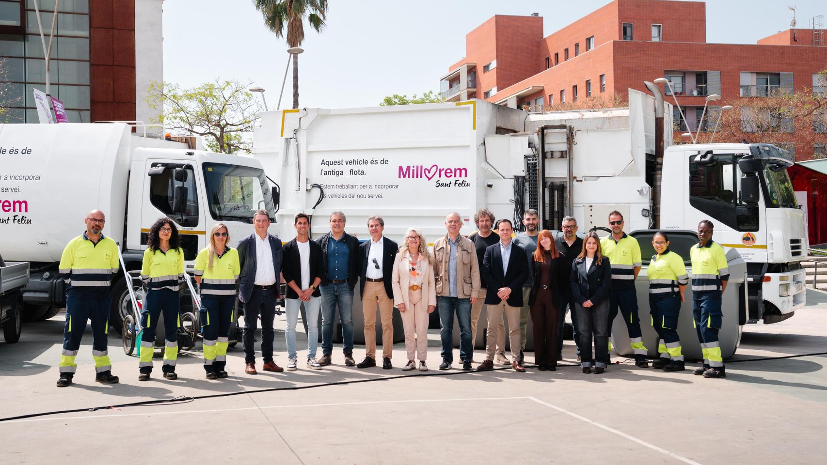 Presentación de la nueva flota de limpieza en Sant Feliu