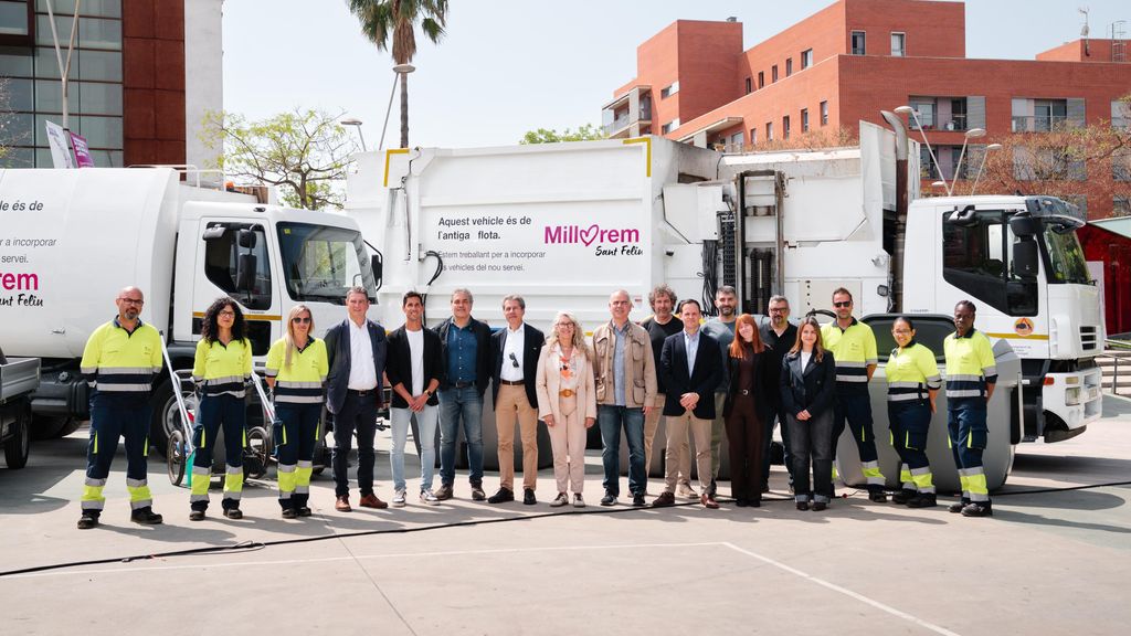 Presentación de la nueva flota de limpieza en Sant Feliu