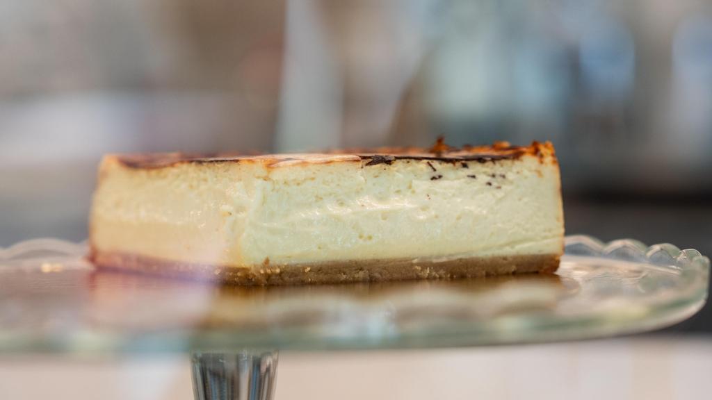 Tarta de queso de Jon Cake en una imagen de archivo
