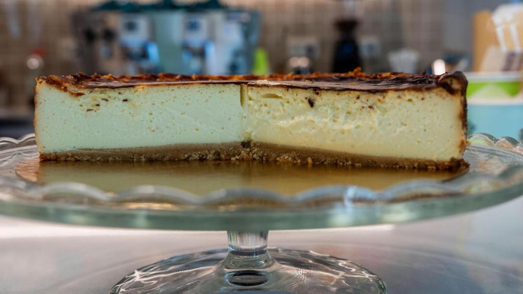 Tarta de queso de Jon Cake en una imagen de archivo