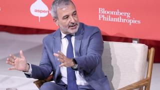 El alcalde de Barcelona, Jaume Collboni, durante el Bloomberg CityLab 2026, en el Teatro Real de Madrid este martes, 28 de abril