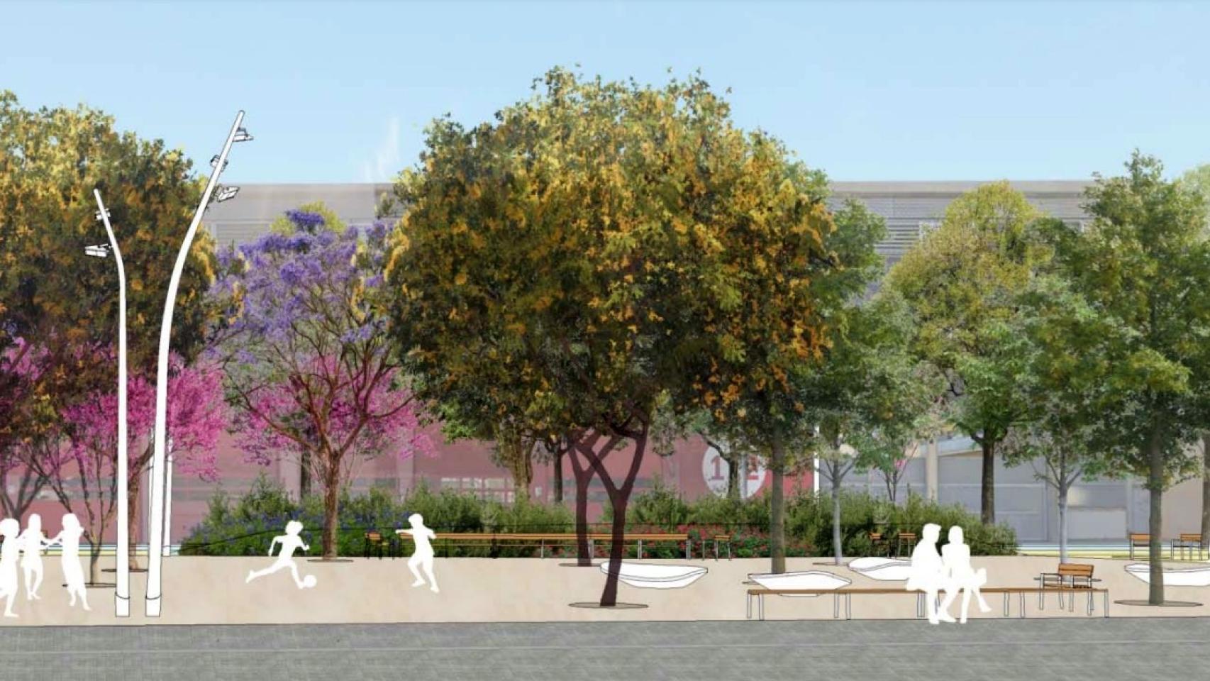 Barcelona transformará un espacio abandonado en un nuevo pulmón verde de Sant Martí