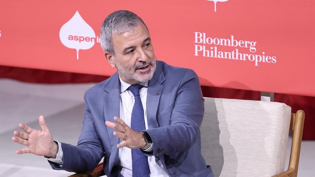 El alcalde de Barcelona, Jaume Collboni, durante el Bloomberg CityLab 2026, en el Teatro Real de Madrid este martes, 28 de abril