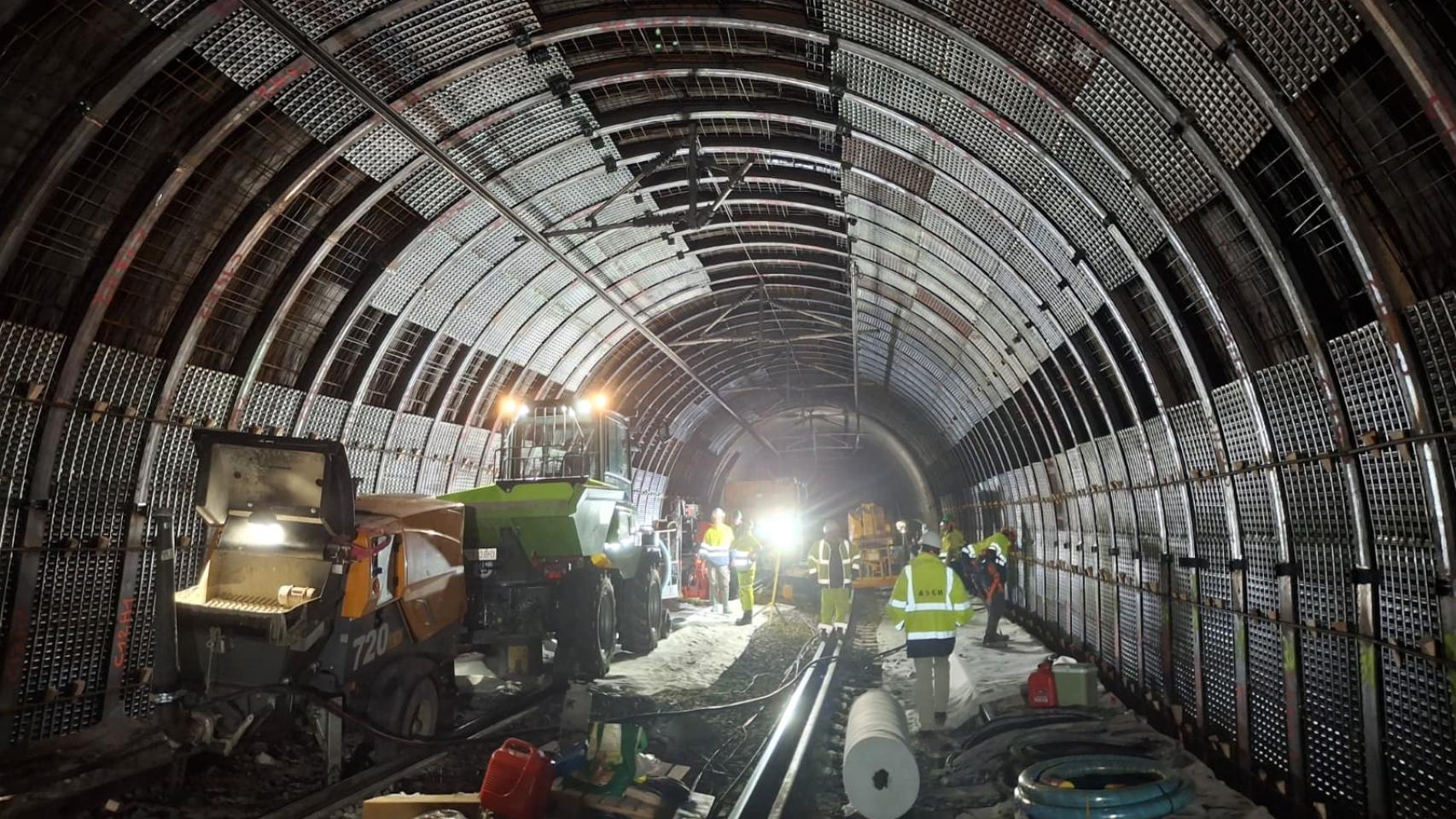 El túnel de Rubí reabre la circulación a los trenes de mercancías tras siete semanas de obras