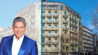 Fotomontaje de Boris Izaguirre y el Hotel Majestic